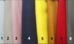 Штапель однотонный цвета 1-8
